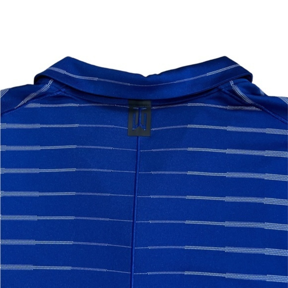 Nike Dri-Fit Men's Blue Standard Fit‎ Striped Performance Polo Shirt Sz. XL NWOT - Picture 9 of 13